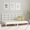 Image de Lit De Jour Sans Matelas Blanc 90x200 Cm Bois De Pin Massif Vidaxl