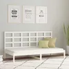 Image de Lit De Jour Sans Matelas Blanc 80x200 Cm Bois De Pin Massif Vidaxl