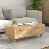 Image de Table Basse Marron 80x40x30 Cm Bois D'ingénierie Et Pin Massif Vidaxl