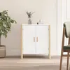 Image de Buffet Blanc 62x38x70 Cm Bois D'ingénierie Vidaxl