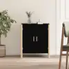 Image de Buffet Noir 62x38x70 Cm Bois D'ingénierie Vidaxl