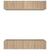 Image de Meubles Tv 4 Pcs Chêne Sonoma 80x30x30 Cm Bois D'ingénierie Vidaxl