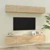 Image de Meubles Tv Muraux 4 Pcs Chêne Sonoma 100x30x30 Cm Vidaxl