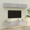 Image de Meubles Tv Muraux 4 Pcs Gris Béton 100x30x30 Cm Vidaxl