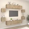 Image de Ensemble De Meubles Tv 8 Pcs Chêne Sonoma Bois D'ingénierie Vidaxl