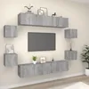 Image de Ensemble De Meubles Tv 8 Pcs Sonoma Gris Bois D'ingénierie Vidaxl