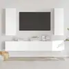 Image de Ensemble De Meubles Tv 5 Pcs Blanc Bois D'ingénierie Vidaxl