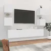 Image de Ensemble De Meubles Tv 6 Pcs Blanc Bois D'ingénierie Vidaxl