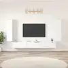 Image de Ensemble De Meubles Tv 7 Pcs Blanc Bois D'ingénierie Vidaxl