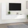 Image de Ensemble De Meubles Tv 4 Pcs Blanc Bois D'ingénierie Vidaxl