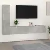 Image de Ensemble De Meubles Tv 4 Pcs Gris Béton Bois D'ingénierie Vidaxl