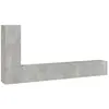 Image de Ensemble De Meubles Tv 3 Pcs Gris Béton Bois D'ingénierie Vidaxl