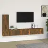 Image de Ensemble De Meubles Tv 3 Pcs Chêne Fumé Bois D'ingénierie Vidaxl
