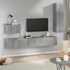Image de Ensemble De Meubles Tv 4 Pcs Sonoma Gris Bois D'ingénierie Vidaxl