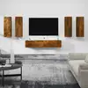 Image de Ensemble De Meubles Tv 6 Pcs Chêne Fumé Bois D'ingénierie Vidaxl