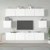 Image de Ensemble De Meubles Tv 6 Pcs Blanc Bois D'ingénierie Vidaxl