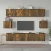 Image de Ensemble De Meubles Tv 6 Pcs Chêne Fumé Bois D'ingénierie Vidaxl