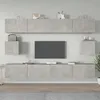 Image de Ensemble De Meubles Tv 6 Pcs Gris Béton Bois D'ingénierie Vidaxl