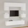 Image de Ensemble De Meubles Tv 8 Pcs Blanc Bois D'ingénierie Vidaxl