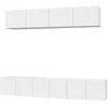 Image de Ensemble De Meubles Tv 5 Pcs Blanc Bois D'ingénierie Vidaxl