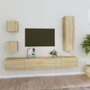 Image de Ensemble De Meubles Tv 5 Pcs Chêne Sonoma Bois D'ingénierie Vidaxl