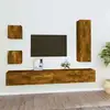 Image de Ensemble De Meubles Tv 5 Pcs Chêne Fumé Bois D'ingénierie Vidaxl