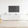 Image de Ensemble De Meubles Tv 3 Pcs Blanc Bois D'ingénierie Vidaxl
