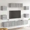 Image de Ensemble De Meubles Tv 7 Pcs Sonoma Gris Bois D'ingénierie Vidaxl