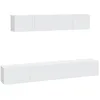 Image de Ensemble De Meubles Tv 4 Pcs Blanc Bois D'ingénierie Vidaxl