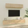 Image de Ensemble De Meubles Tv 4 Pcs Chêne Sonoma Bois D'ingénierie Vidaxl
