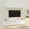 Image de Ensemble De Meubles Tv 4 Pcs Blanc Brillant Bois D'ingénierie Vidaxl