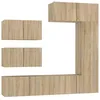 Image de Ensemble De Meubles Tv 6 Pcs Chêne Sonoma Bois D'ingénierie Vidaxl