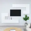 Image de Meuble Tv Mural Blanc Bois D'ingénierie Vidaxl