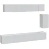 Image de Ensemble De Meubles Tv 6 Pcs Blanc Bois D'ingénierie Vidaxl