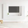 Image de vidaXL Ensemble de meubles TV 4 pcs Blanc Bois dingénierie 3114630