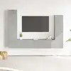 Image de Ensemble De Meubles Tv 4 Pcs Gris Béton Bois D'ingénierie Vidaxl