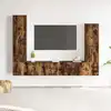 Image de Ensemble De Meubles Tv 4 Pcs Chêne Fumé Bois D'ingénierie Vidaxl