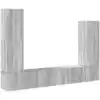 Image de Ensemble De Meubles Tv 4 Pcs Sonoma Gris Bois D'ingénierie Vidaxl