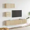 Image de Ensemble De Meubles Tv 4 Pcs Chêne Sonoma Bois D'ingénierie Vidaxl