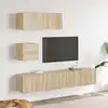 Image de Ensemble De Meubles Tv 4 Pcs Chêne Sonoma Bois D'ingénierie Vidaxl