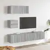 Image de Ensemble De Meubles Tv 4 Pcs Sonoma Gris Bois D'ingénierie Vidaxl