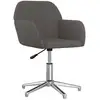 Image de Chaise Pivotante De Bureau Gris Foncé Tissu Vidaxl