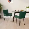 Image de Chaises À Manger Lot De 2 Vert Foncé Velours Vidaxl