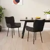 Image de Chaises À Manger Lot De 2 Noir Velours Vidaxl