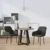 Image de Chaises À Manger Lot De 2 Gris Foncé Velours Vidaxl