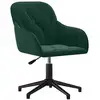 Image de Vidaxl chaise pivotante de bureau vert foncé velours