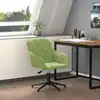 Image de Chaise Pivotante De Bureau Vert Clair Velours Vidaxl