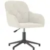 Image de Vidaxl chaise pivotante de bureau crème velours