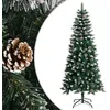 Image de Sapin De Noël Artificiel Avec Support Vert 150 Cm Pvc Vidaxl