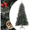 Image de Sapin De Noël Artificiel Avec Support Vert 210 Cm Pvc Vidaxl